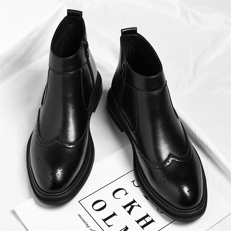 Men'S Style Formal Wear - Sonbahar Kış Kalın Tabanlı Erkek İş