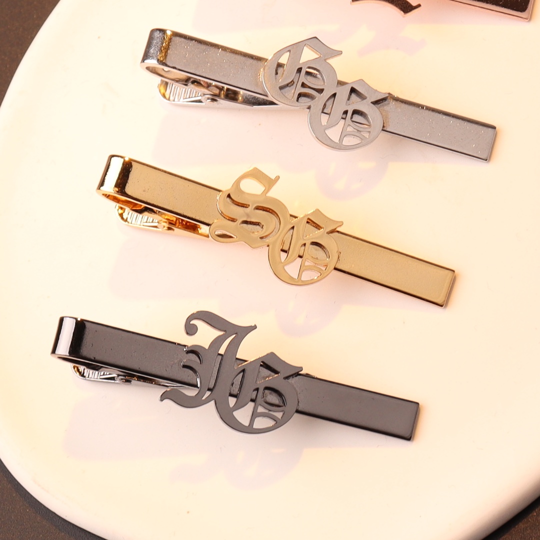 Tie Bar Clip - Özel Ad Harfleri Kravat Klipsi Erkekler