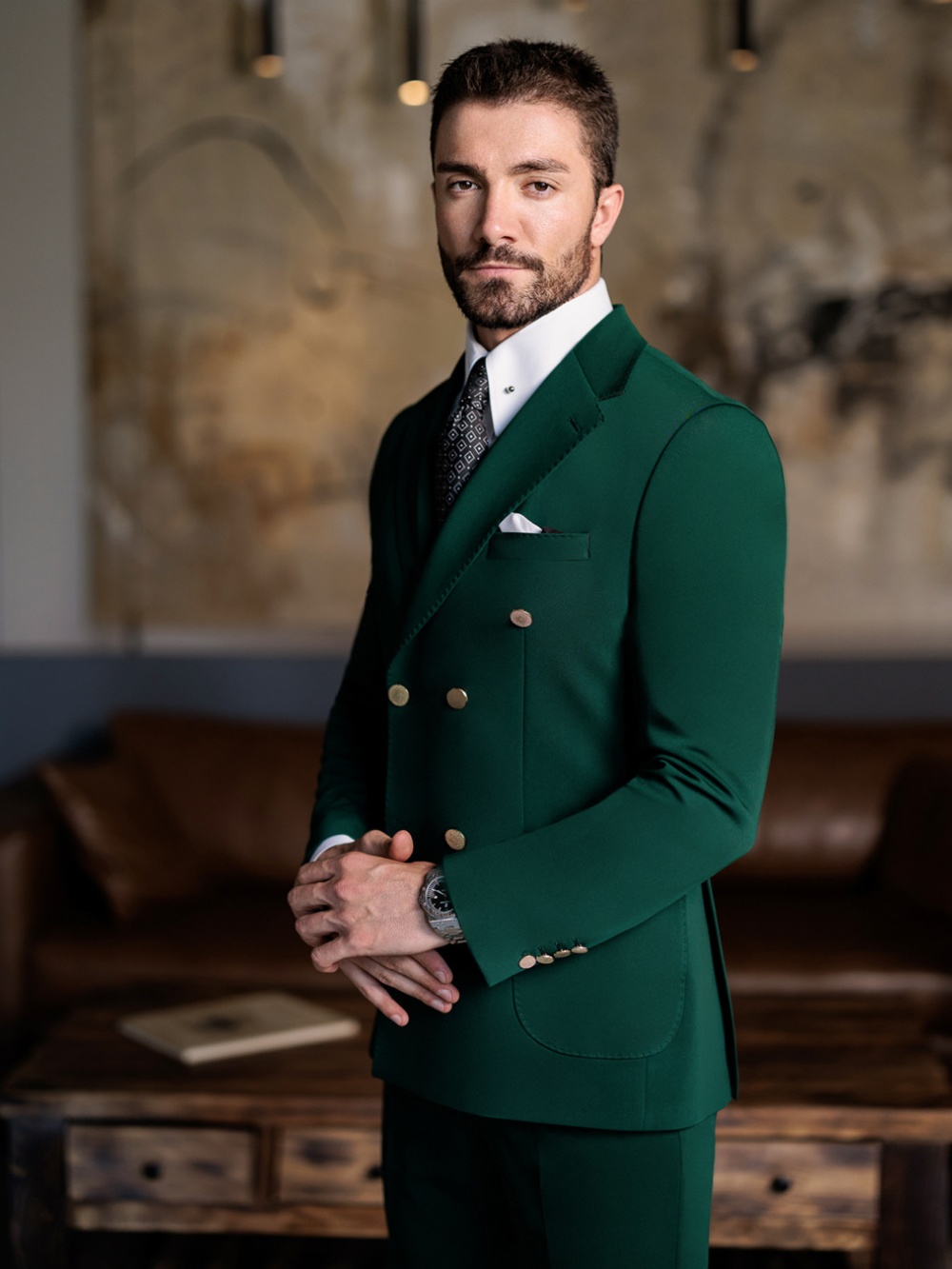 Yeşil Resmi Erkek Slim Fit Tak - Men Formal Wear Green incelemesi ve fiyatı