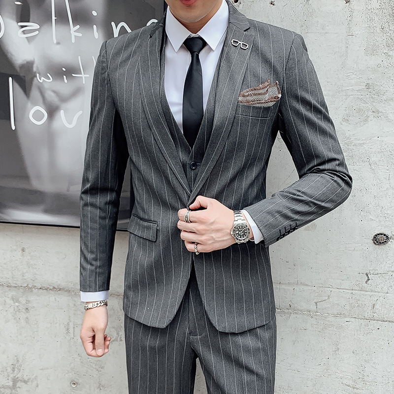 Erkek Kore Tarzı Üç Parçalı Ek - Men'S Urban Formal Wear incelemesi ve fiyatı