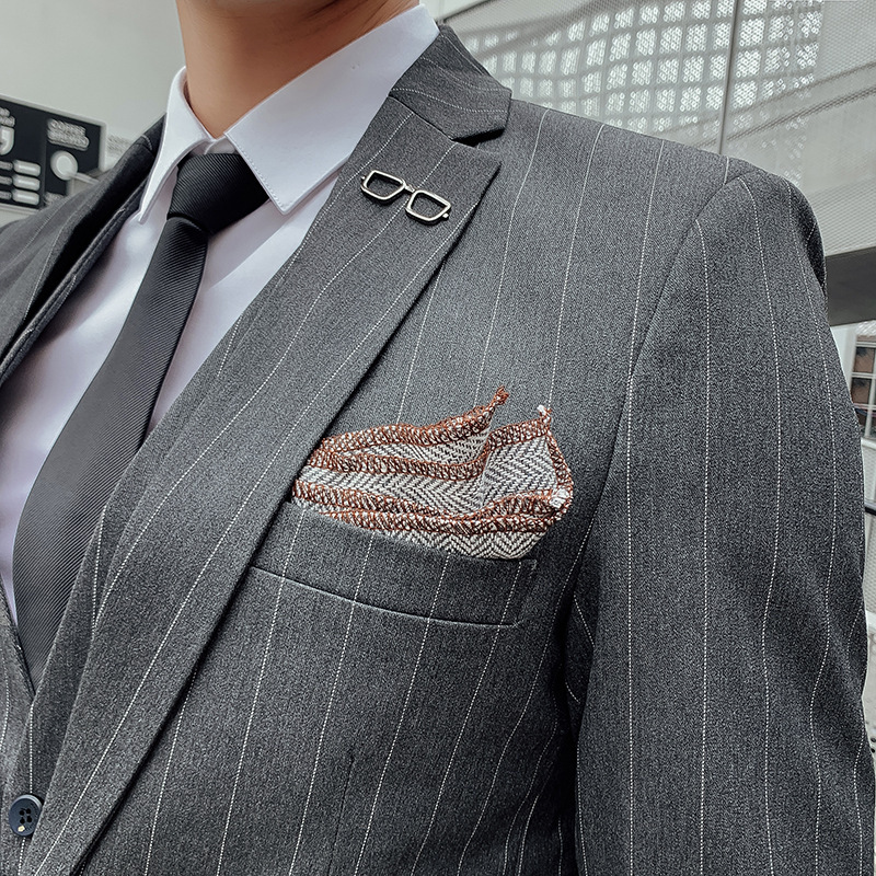 Erkek Kore Tarzı Üç Parçalı Ek - Men'S Urban Formal Wear incelemesi ve fiyatı