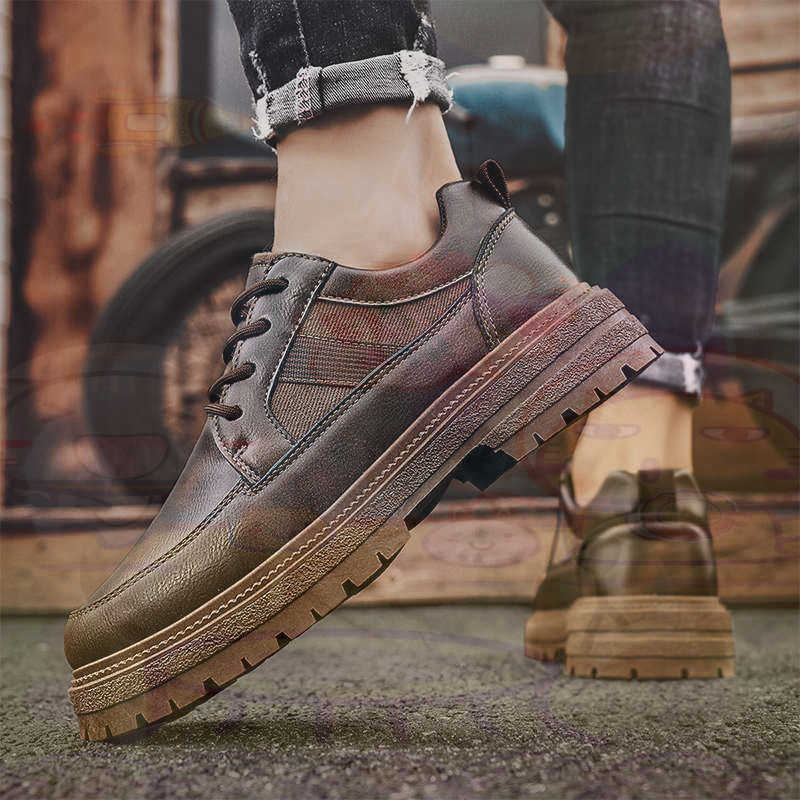 Koyu Doğal Deri Moda Eğitmenle - Formal Men Daily Wear Footwear incelemesi ve fiyatı