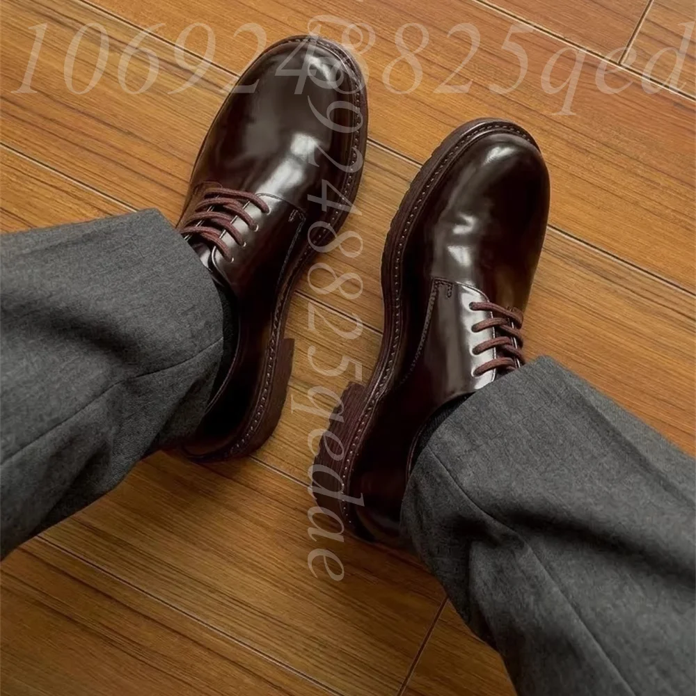 Erkek El Yapımı Vintage Bağcık - Formal Men Daily Wear Footwear incelemesi ve fiyatı