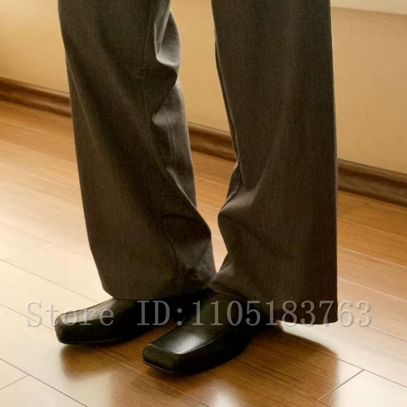 Erkek Siyah Deri Kare Burunlu  - Formal Men Daily Wear Footwear incelemesi ve fiyatı