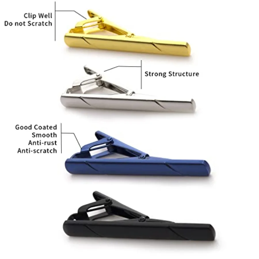 Erkekler için 4 adet kravat iğ - Tie Bar Clip incelemesi ve fiyatı