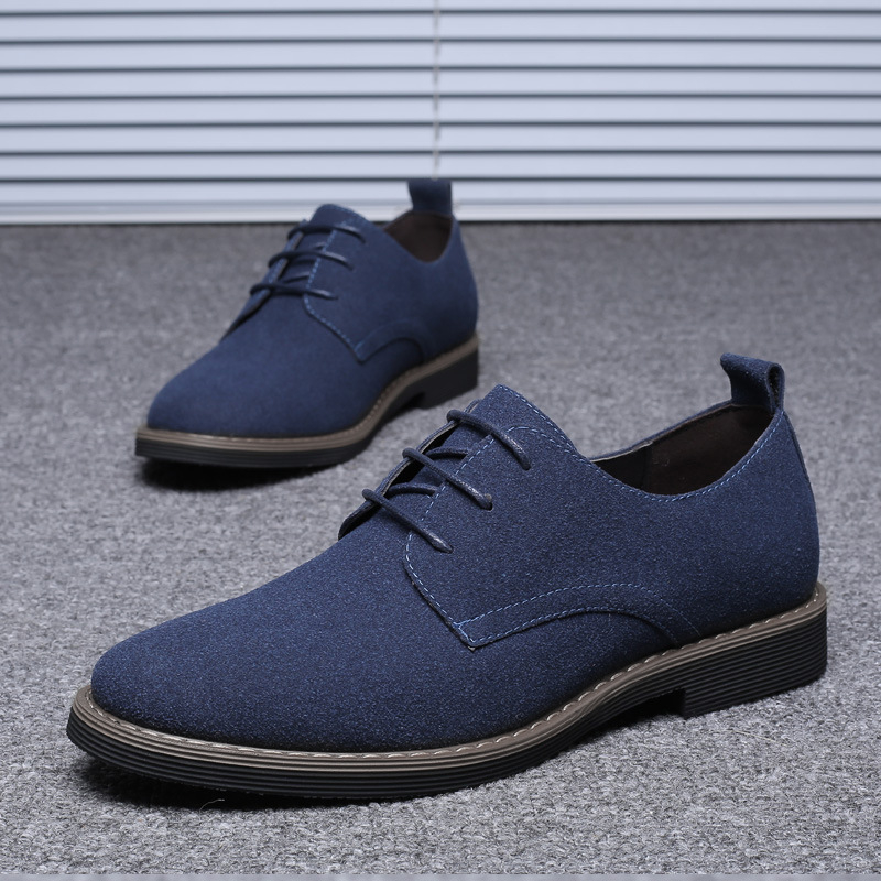 Erkek Lacivert Süet Deri Oxfor - Formal Men Daily Wear Footwear incelemesi ve fiyatı