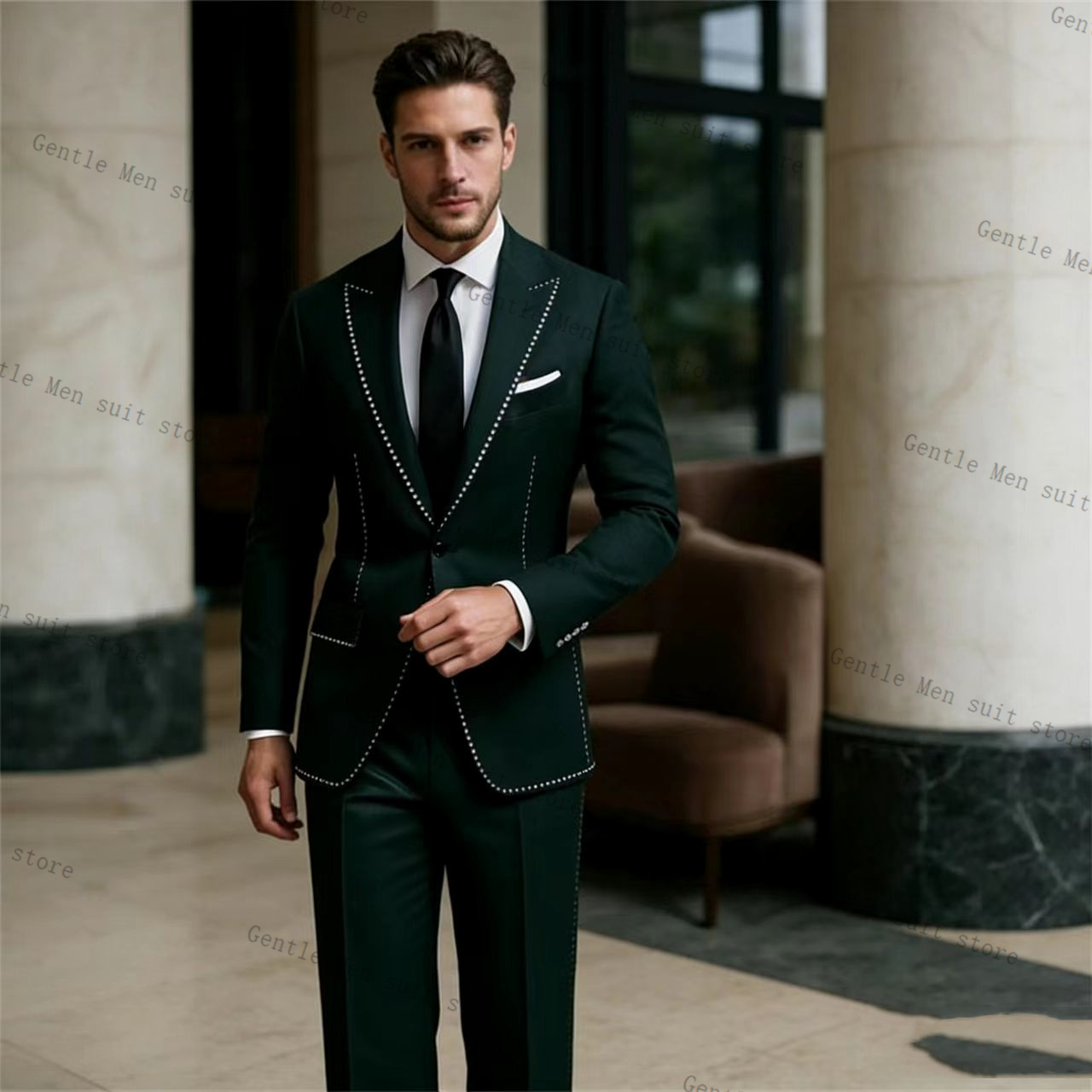Kristaller Lüks Yeşil Erkek Ta - Men Formal Wear Green incelemesi ve fiyatı