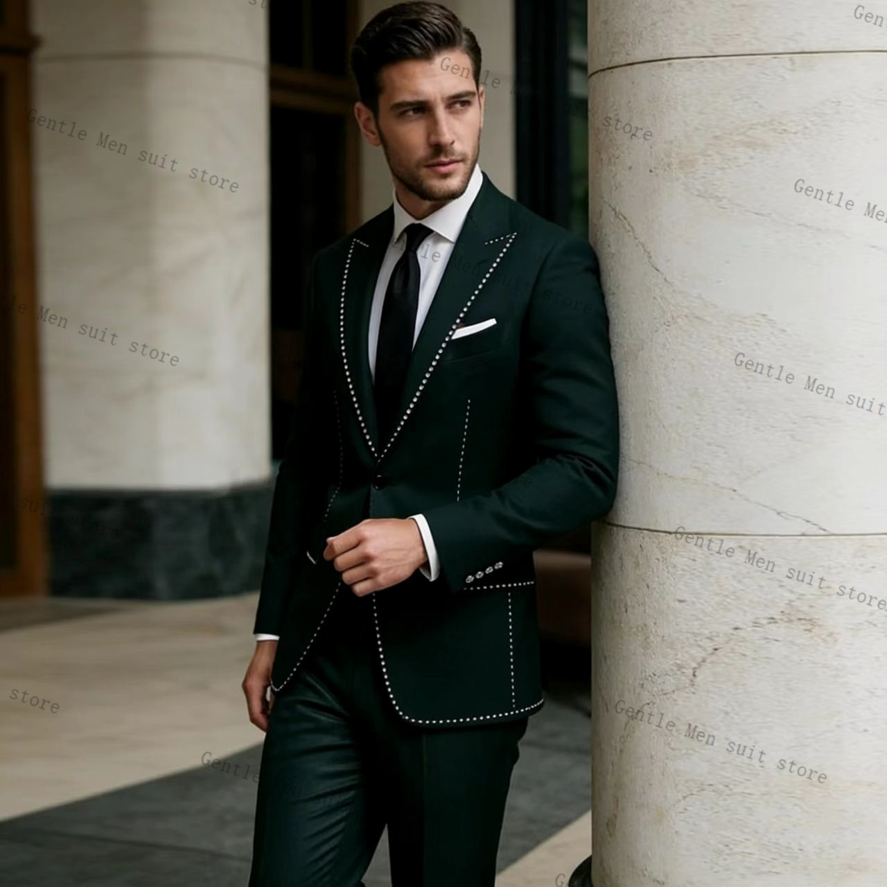 Kristaller Lüks Yeşil Erkek Ta - Men Formal Wear Green incelemesi ve fiyatı